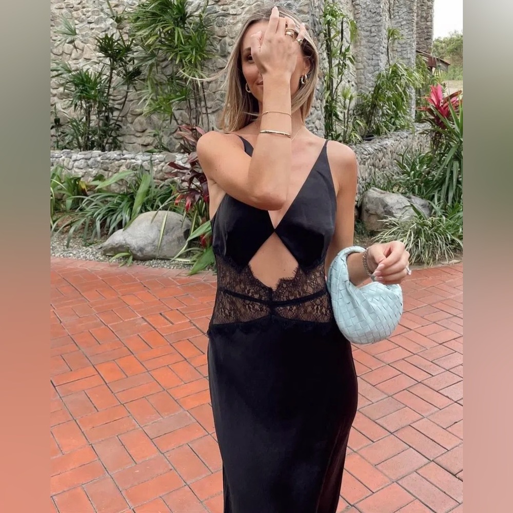 Bec & Bridge Camille Maxi Dress Black Size 12 NWT